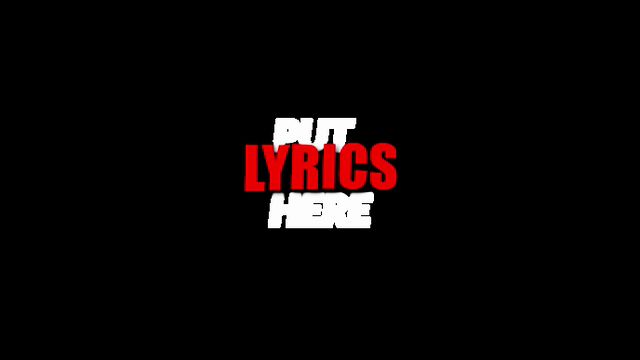 Put Lyrics, rendered by the panel